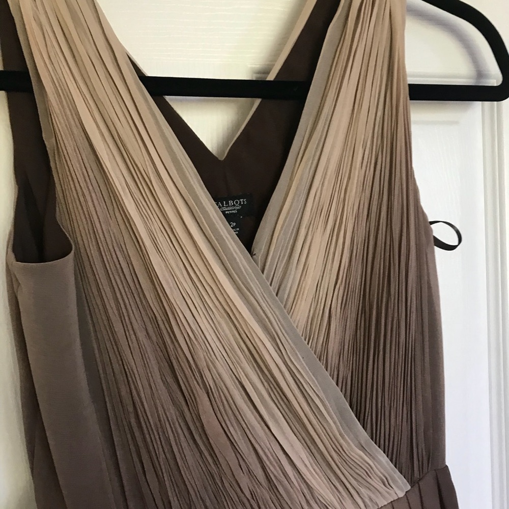 Talbots pleat dress